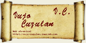 Vujo Ćuzulan vizit kartica